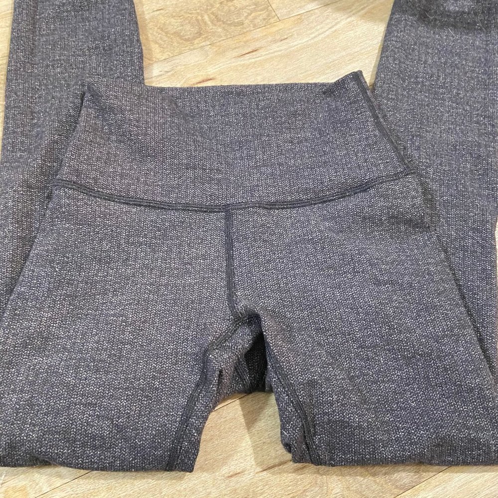 lululemon wunder under knit sweater grey